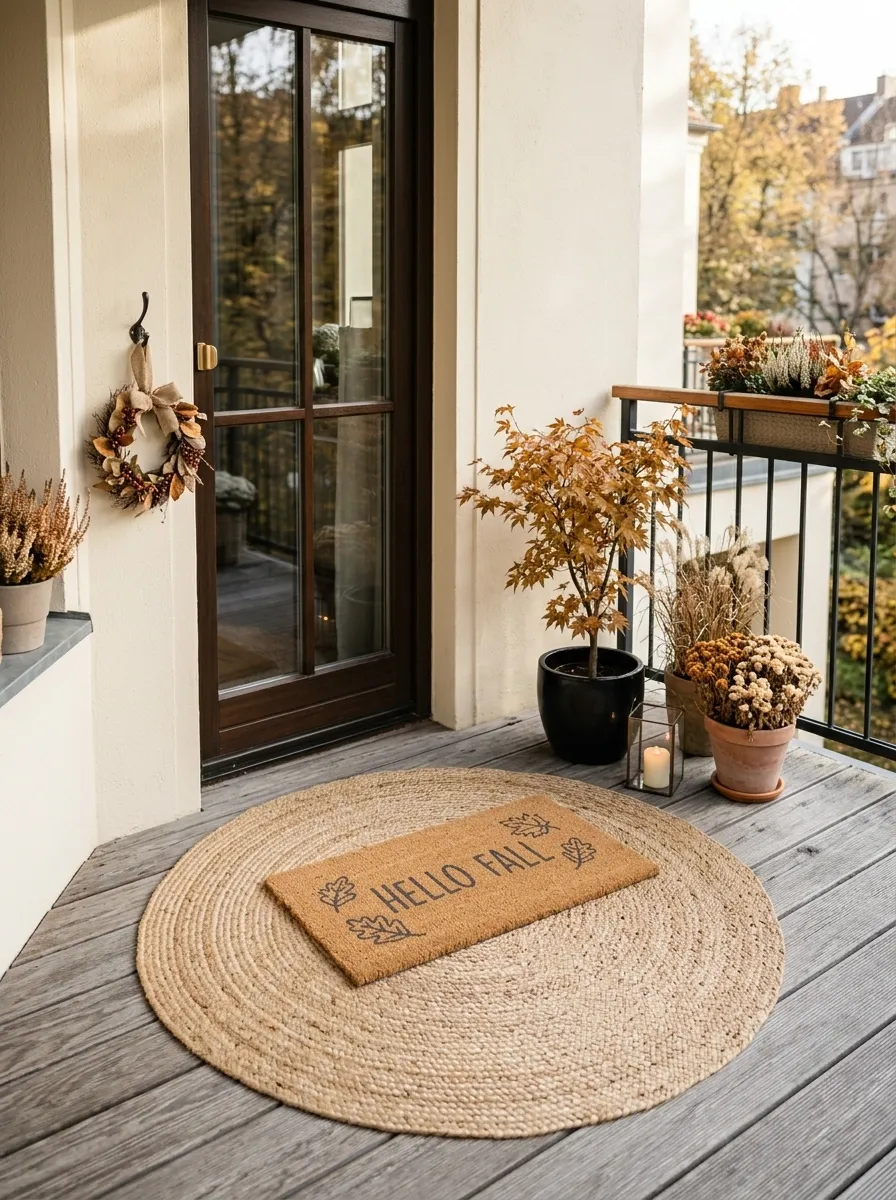Layer a Doormat With a Simple Seasonal Message