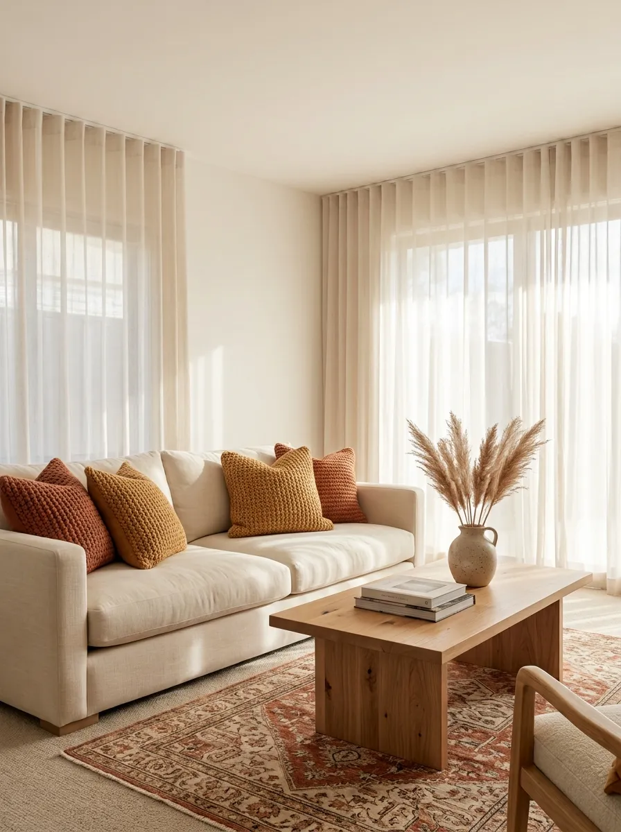 Layer a Second Rug Over the Rental Carpet