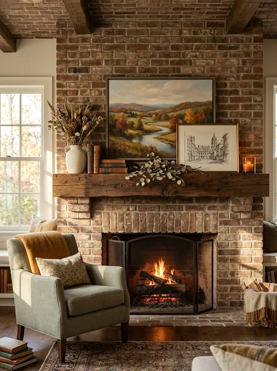 Layer Muted Architectural Framed Art Off-Center