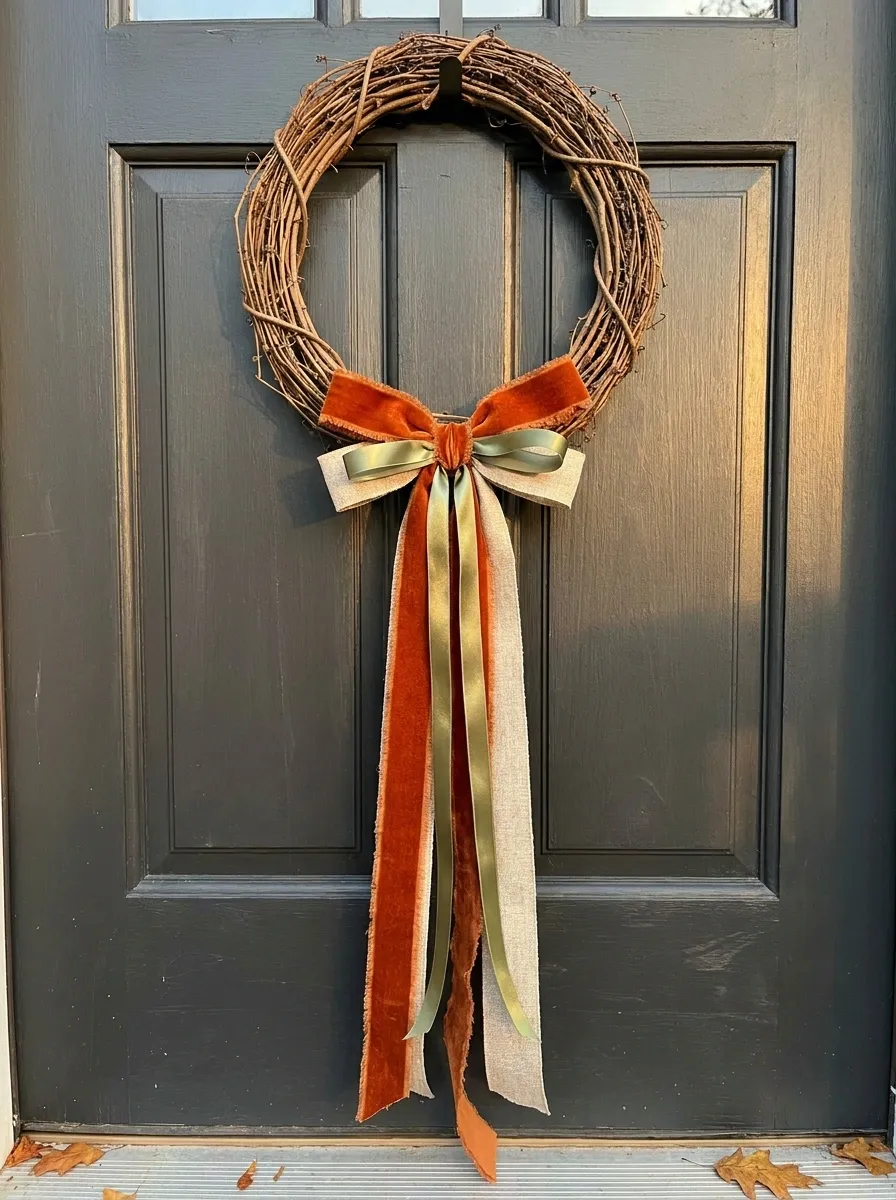 Layer Textured Ribbons on Minimal Wreaths