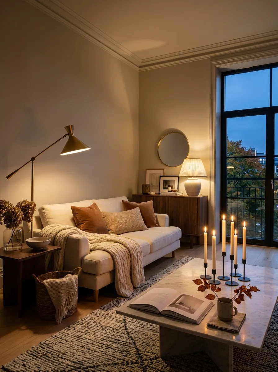 Layer Warm Lighting for Early Fall Evenings