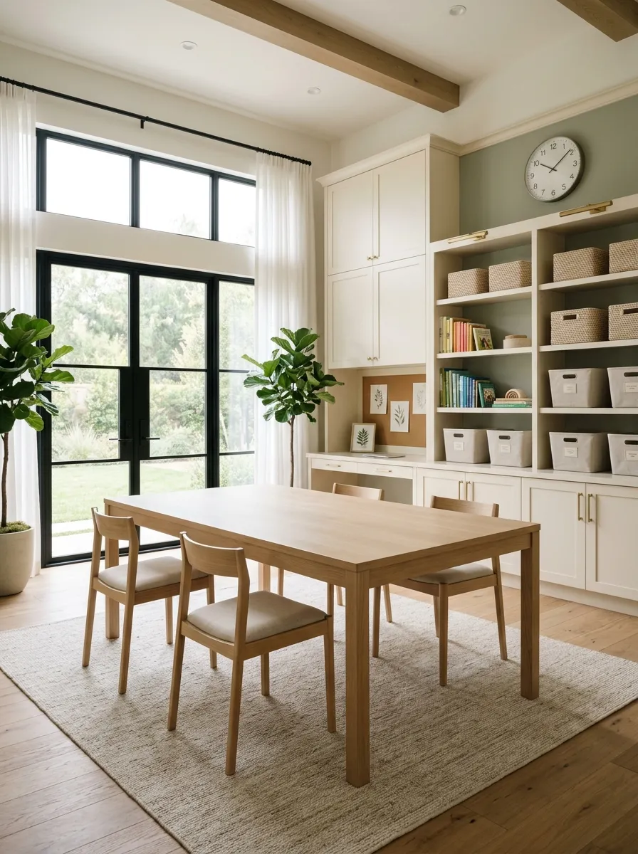 Leave One Surface Completely Clear for Hands-On Lessons