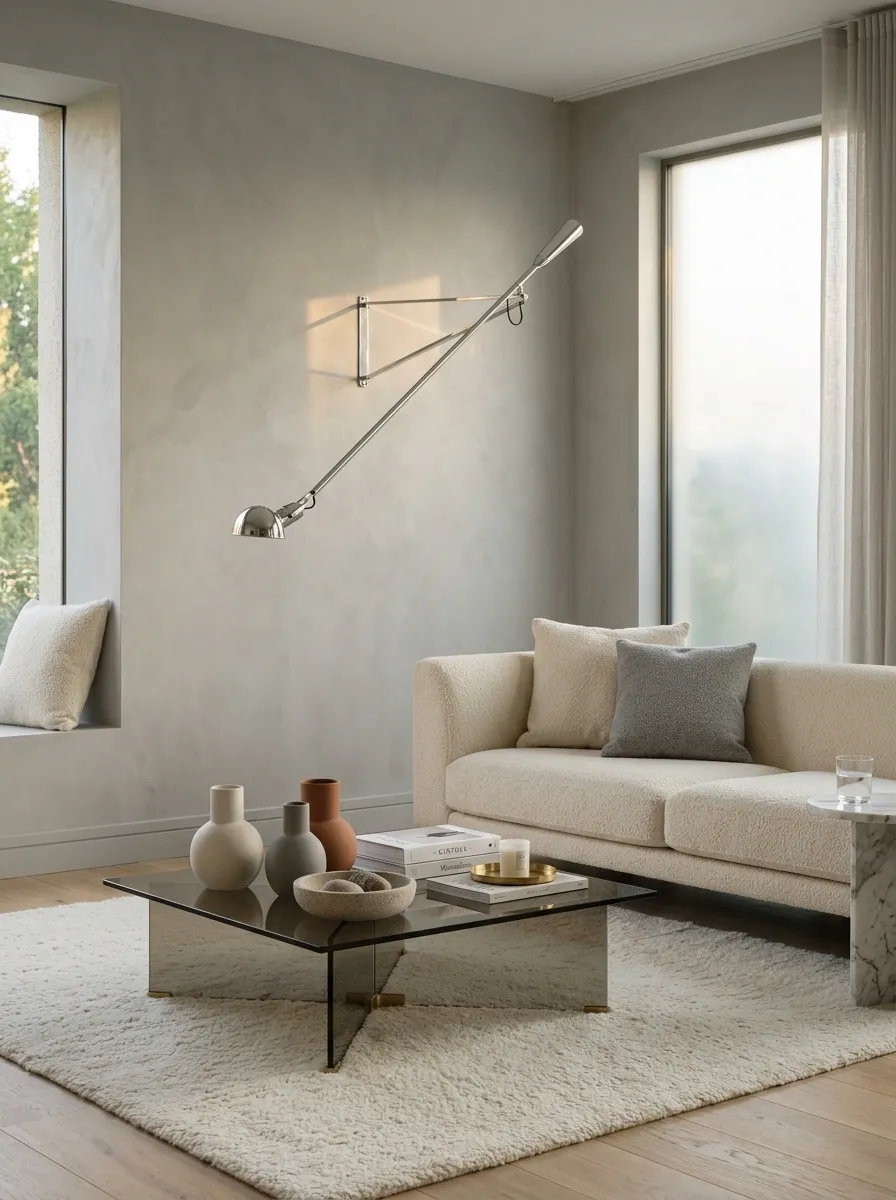 Let Chrome Lighting Replace Extra Wall Decor