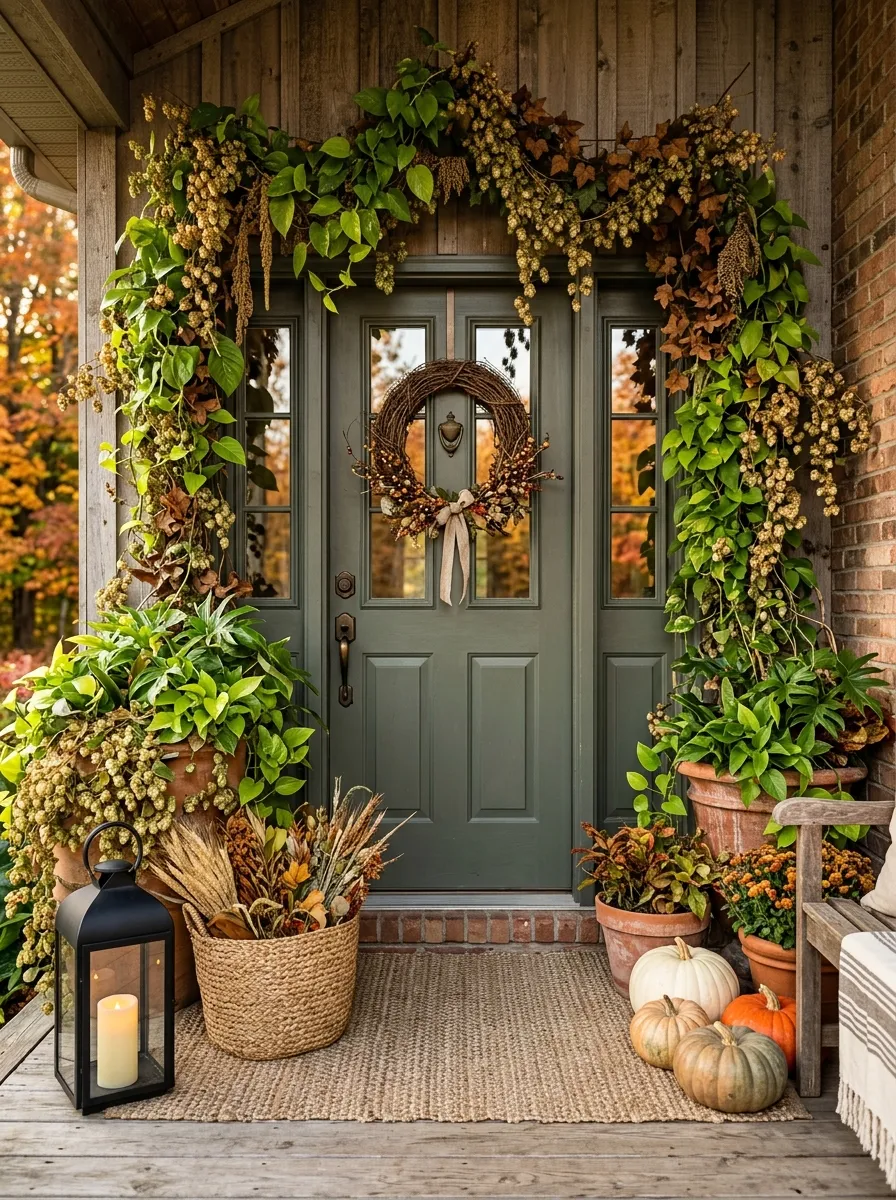 Let Trailing Plants Mingle With Fall Vines