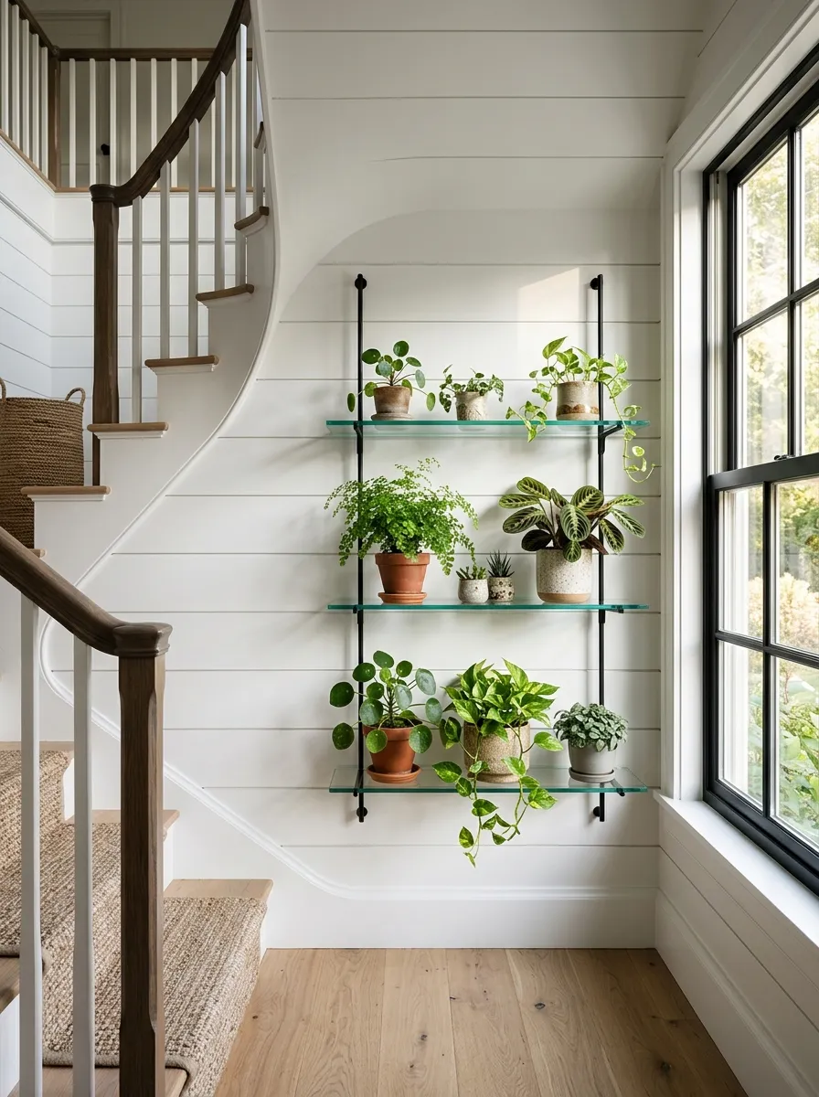 Line The Landing With A Glass Shelf Greenhouse