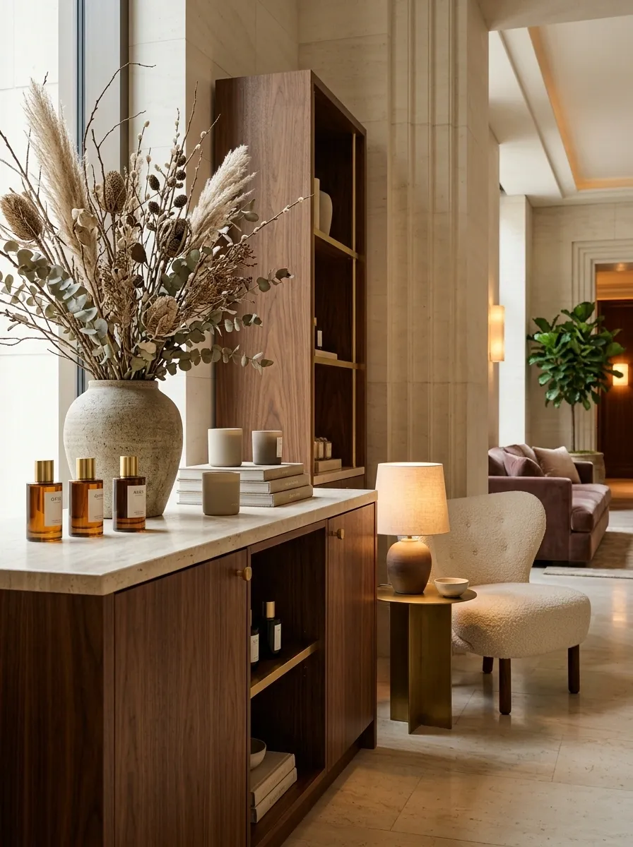 Luxe Hotel Lobby Retail Display