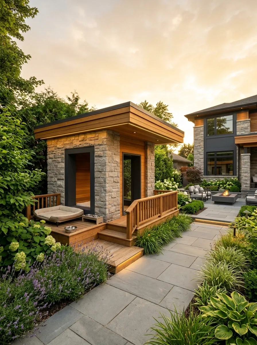 Luxury Backyard Dog Suite With Matching Architecture