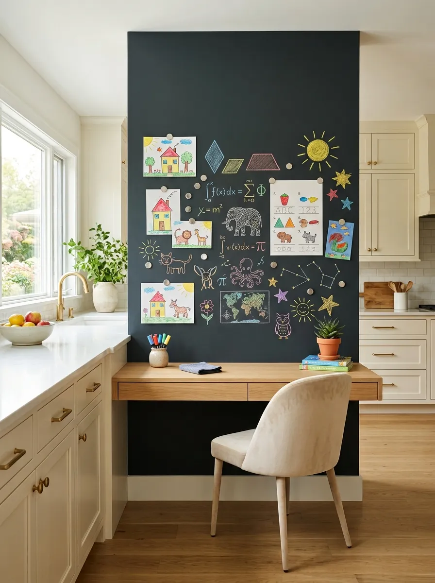 Magnetic Chalkboard Walls