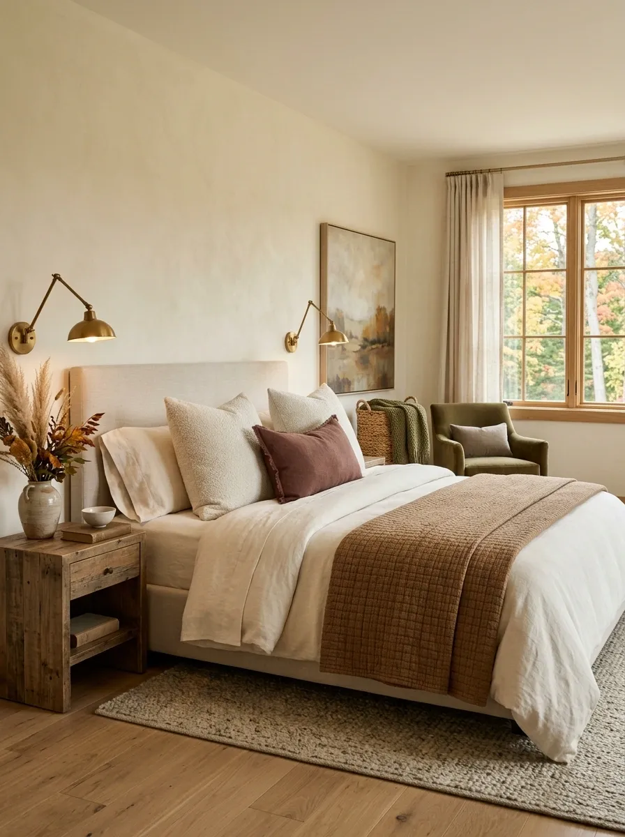 Make the Bedroom Feel Autumnal With Layered Bedding