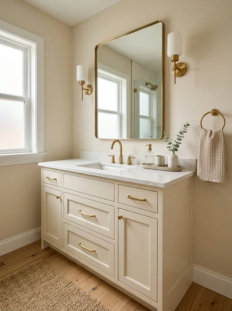 Make the Vanity Feel Expensive With Better Hardware