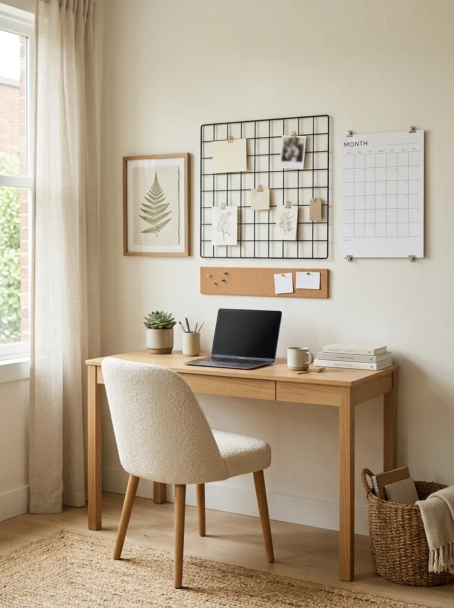 Make your desk wall double as a planning station