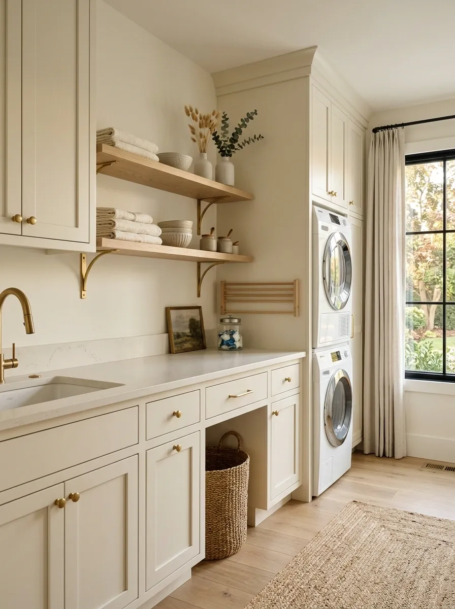 Match the Folding Counter to the Cabinets for a Built-In Look