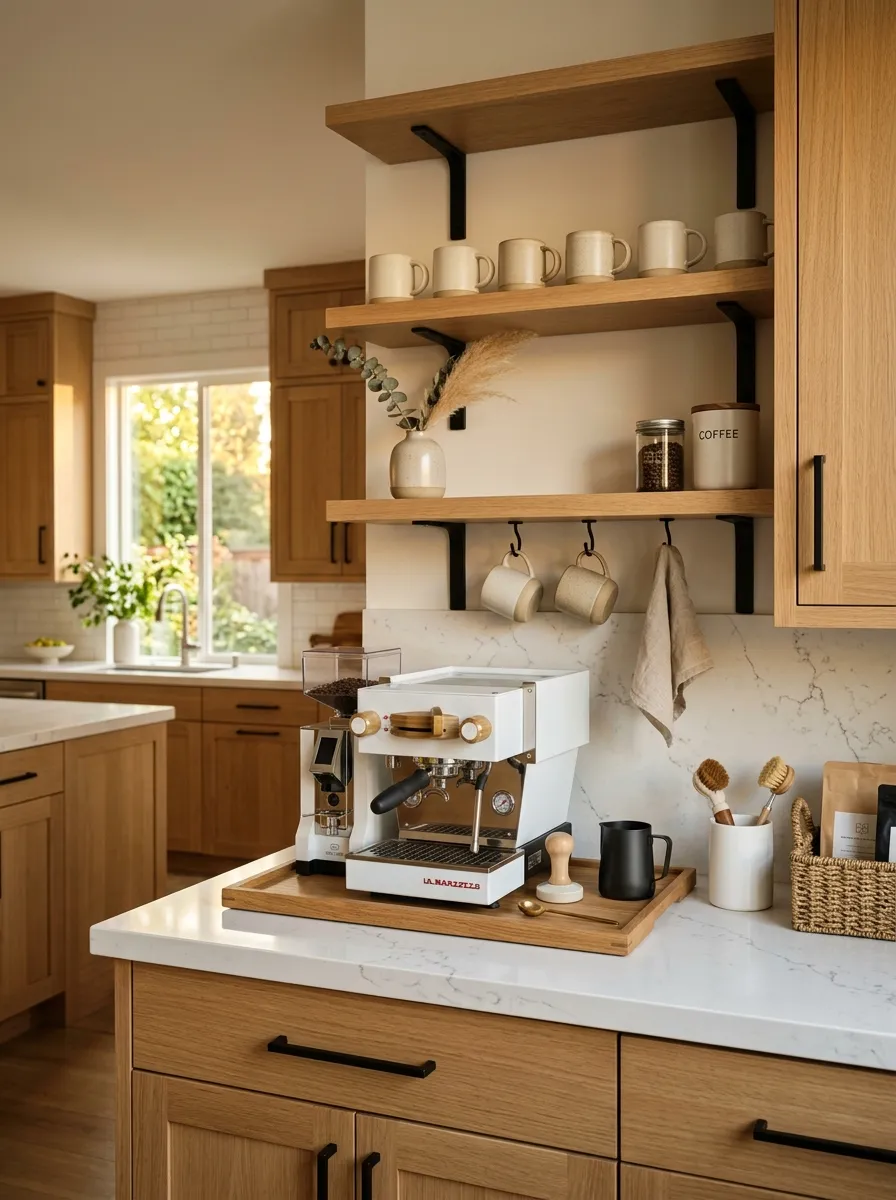 Match Your Coffee Station to the Kitchen's Finish