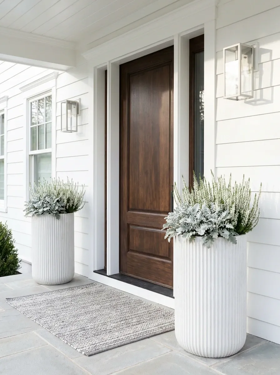 Minimalist Monotone in Fluted White