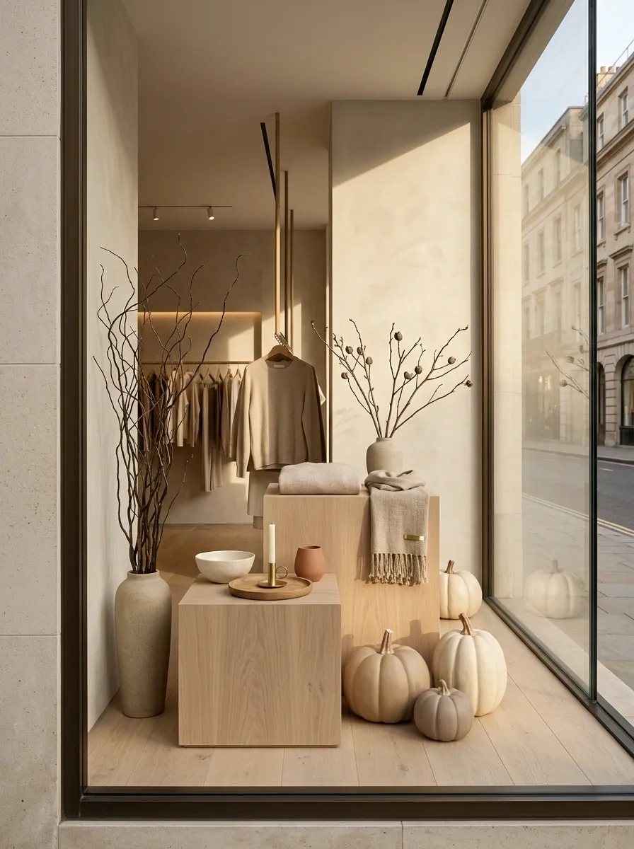 Minimalist Pumpkin Window