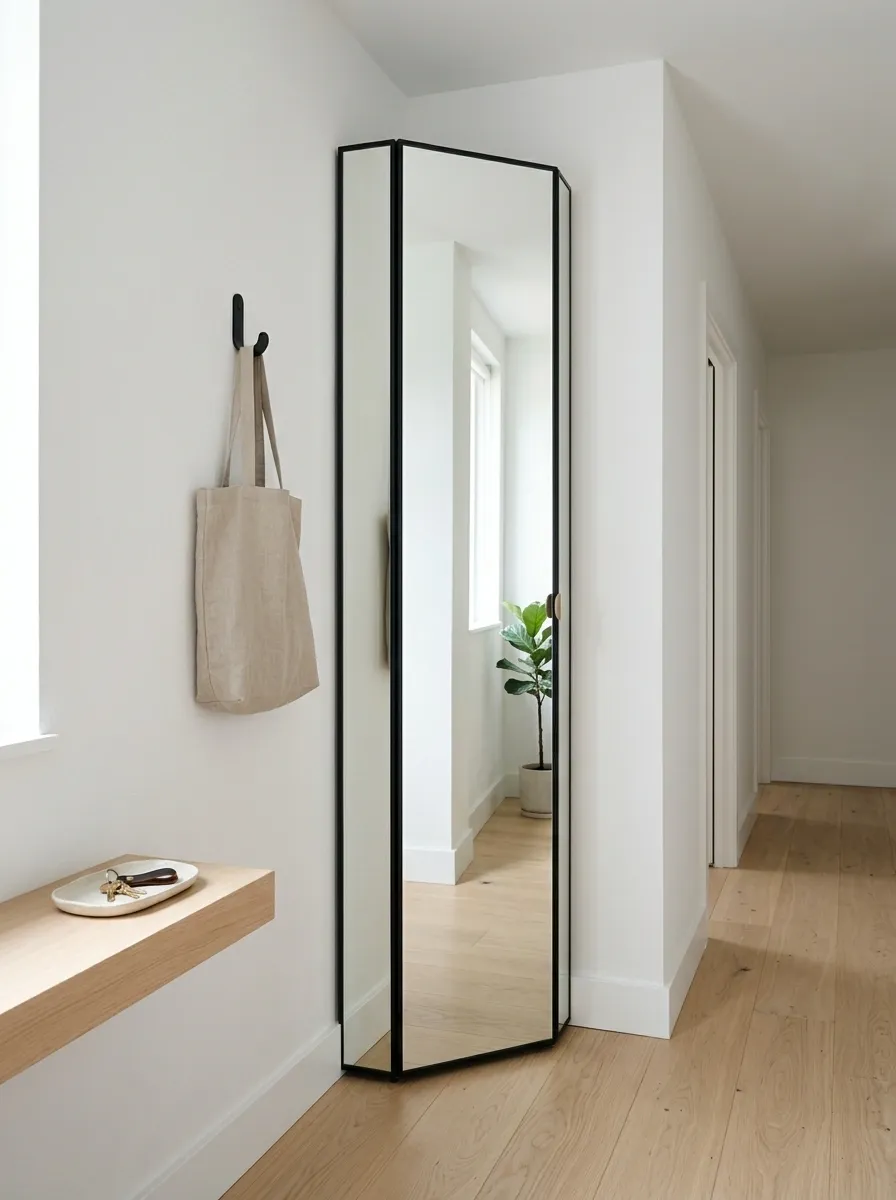Mirrored Corner Cabinet