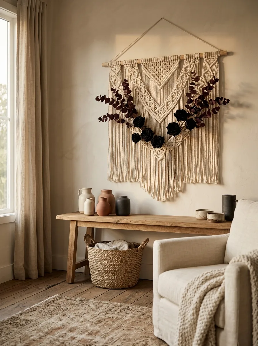 Mix Macrame With Moody Fall Florals