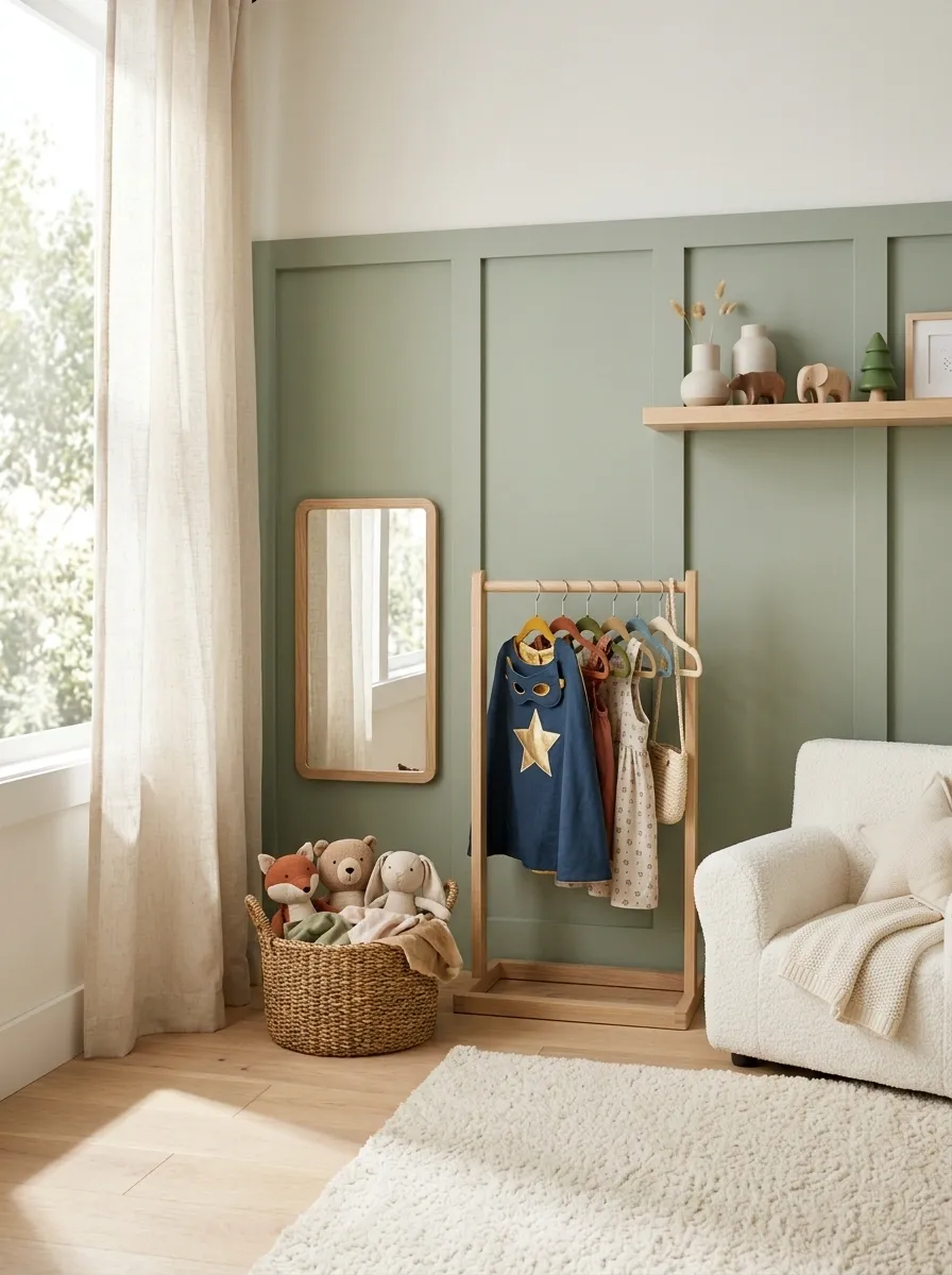 Mount a Small Mirror Low on the Wall