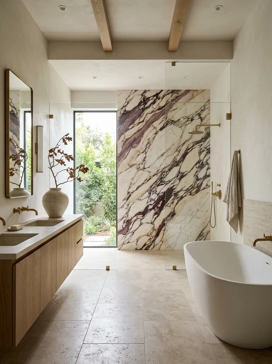 Natural Stone Adds Character Where Tile Feels Too Predictable