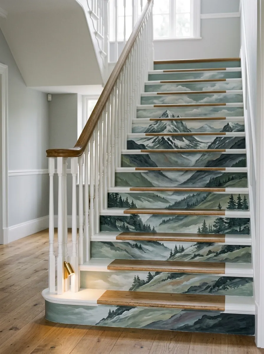 Nature Scene Mural Risers