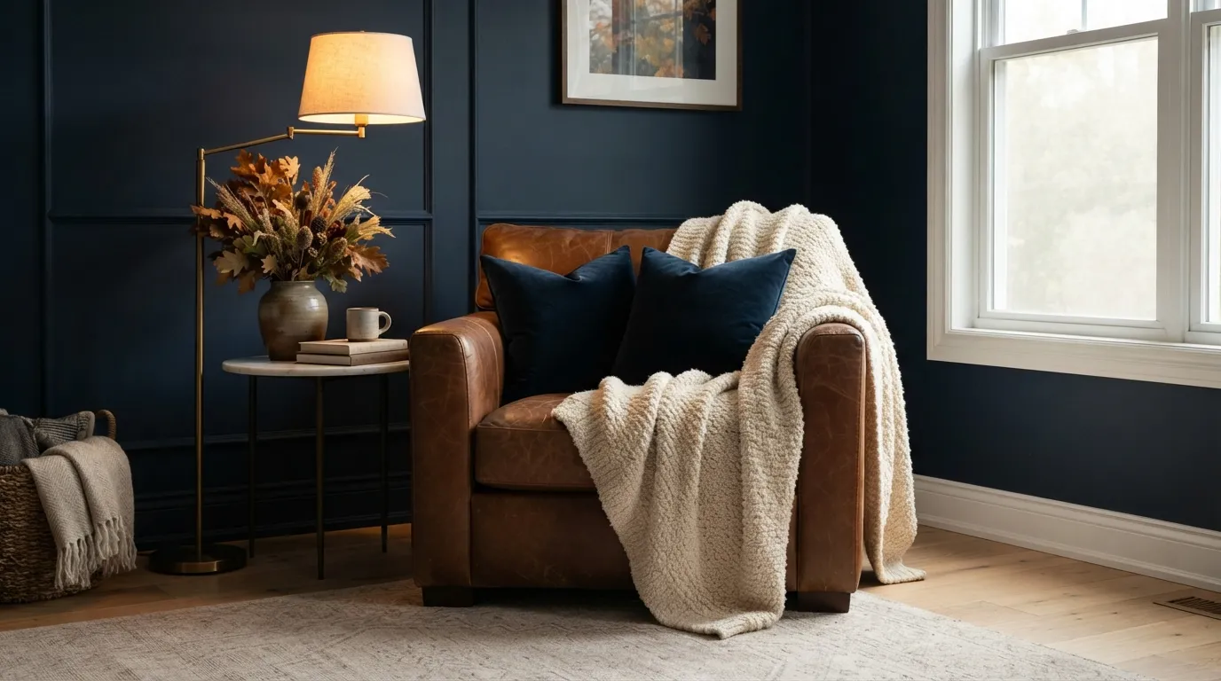 Navy Blue, Chestnut Brown, and Vanilla