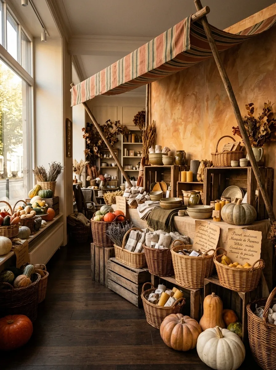 Old European Market Stall
