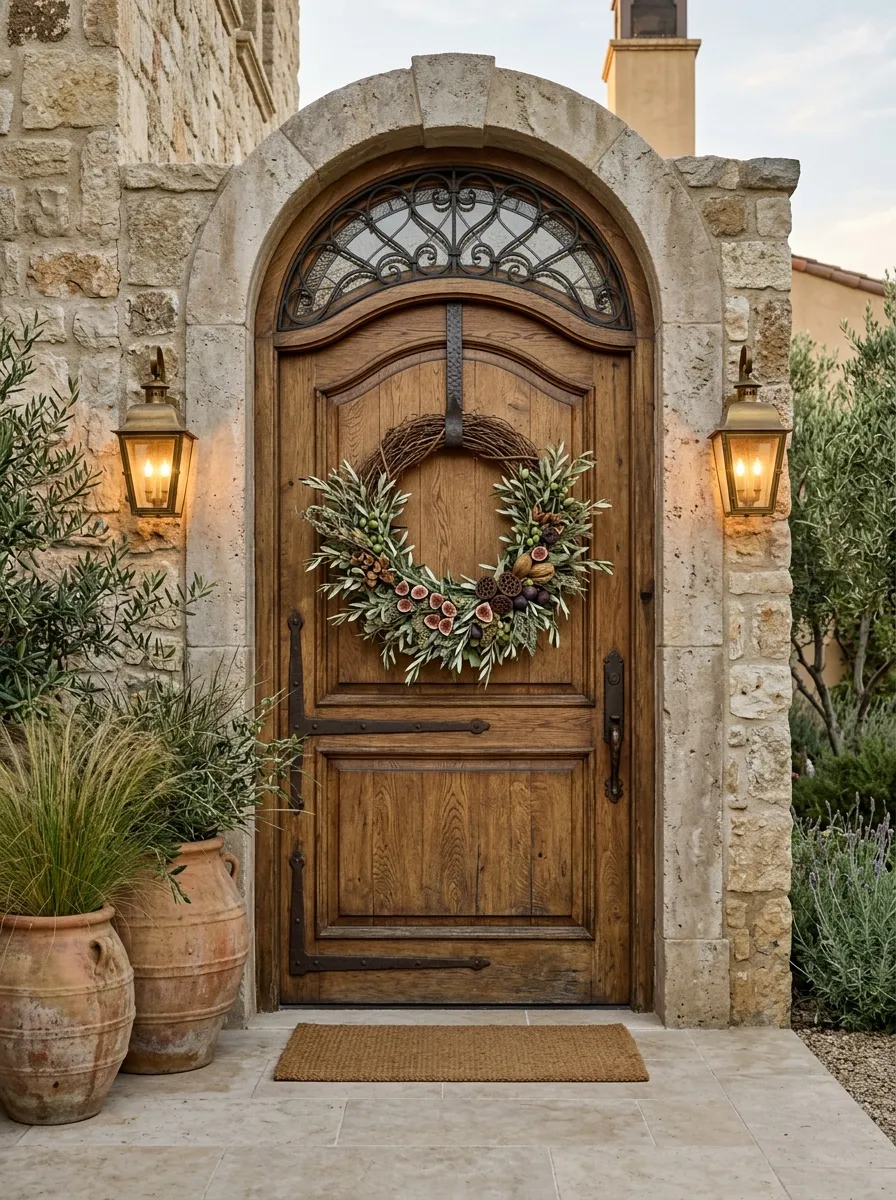 Olive Branch & Dried Fig Grapevine Base