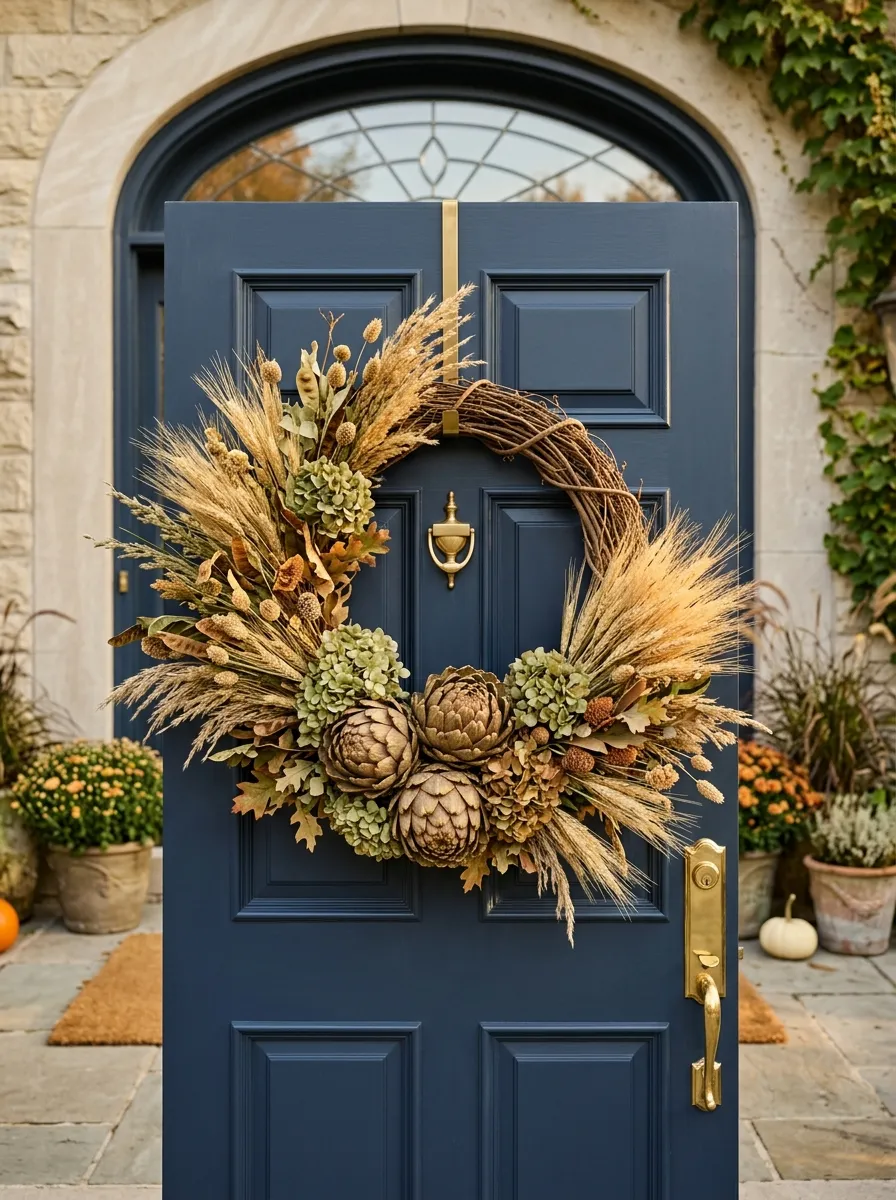 Oversized Dried Artichoke & Wheat Bundles