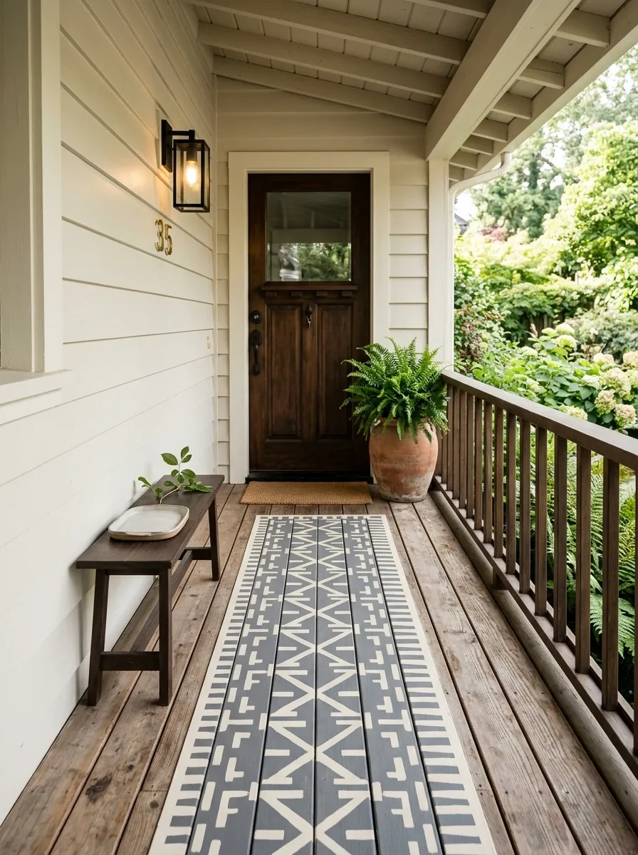 Paint a faux runner