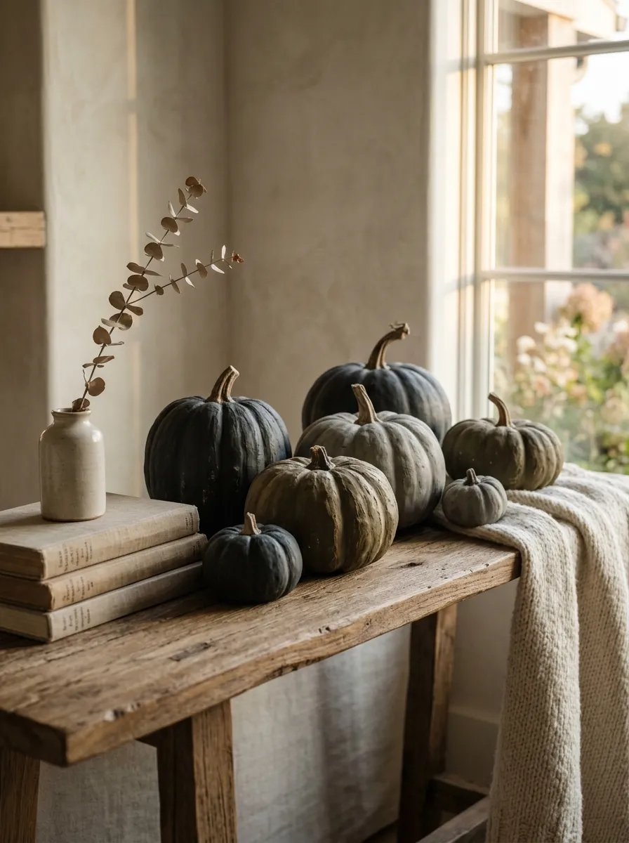 Paint Faux Pumpkins with Baking Soda