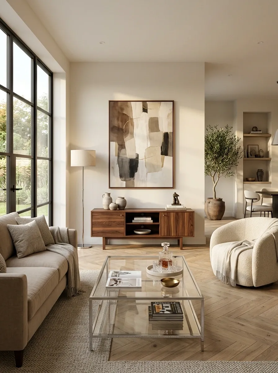 Pair Chrome With Warm Wood Instead of More Metal