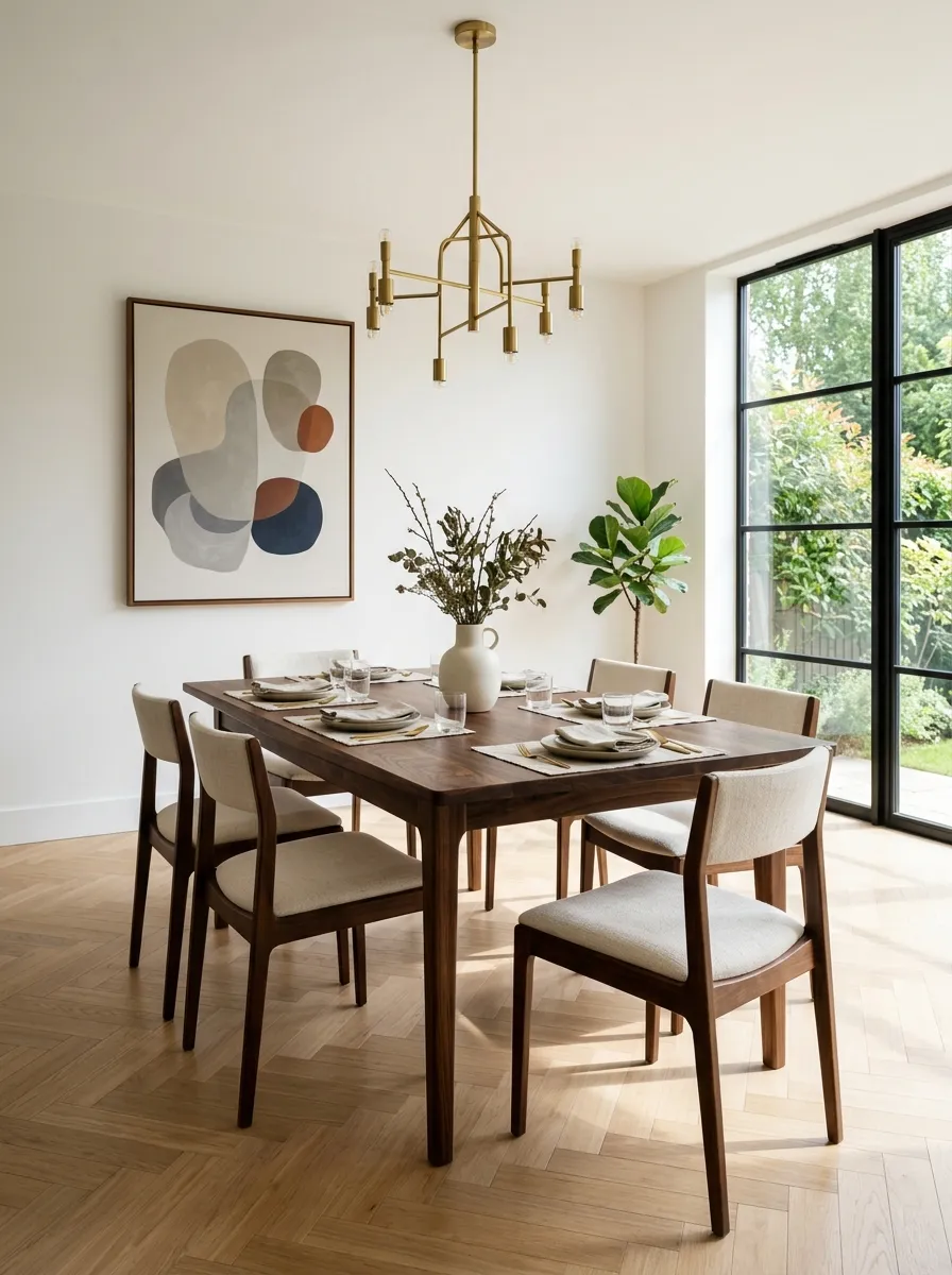 Pair Dark Wood With Cream Upholstery Instead of More Brown