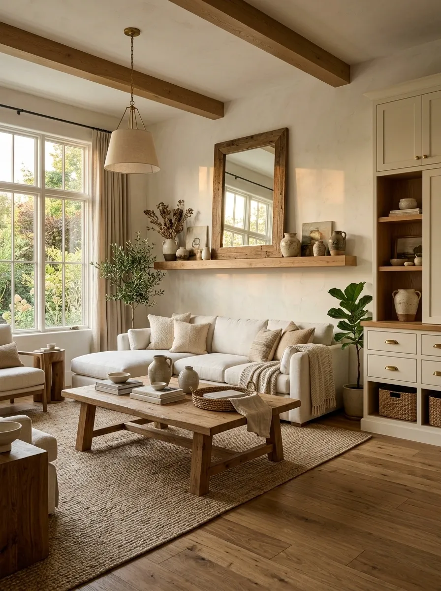 Pair White Walls With Natural Wood Instead of More White Decor