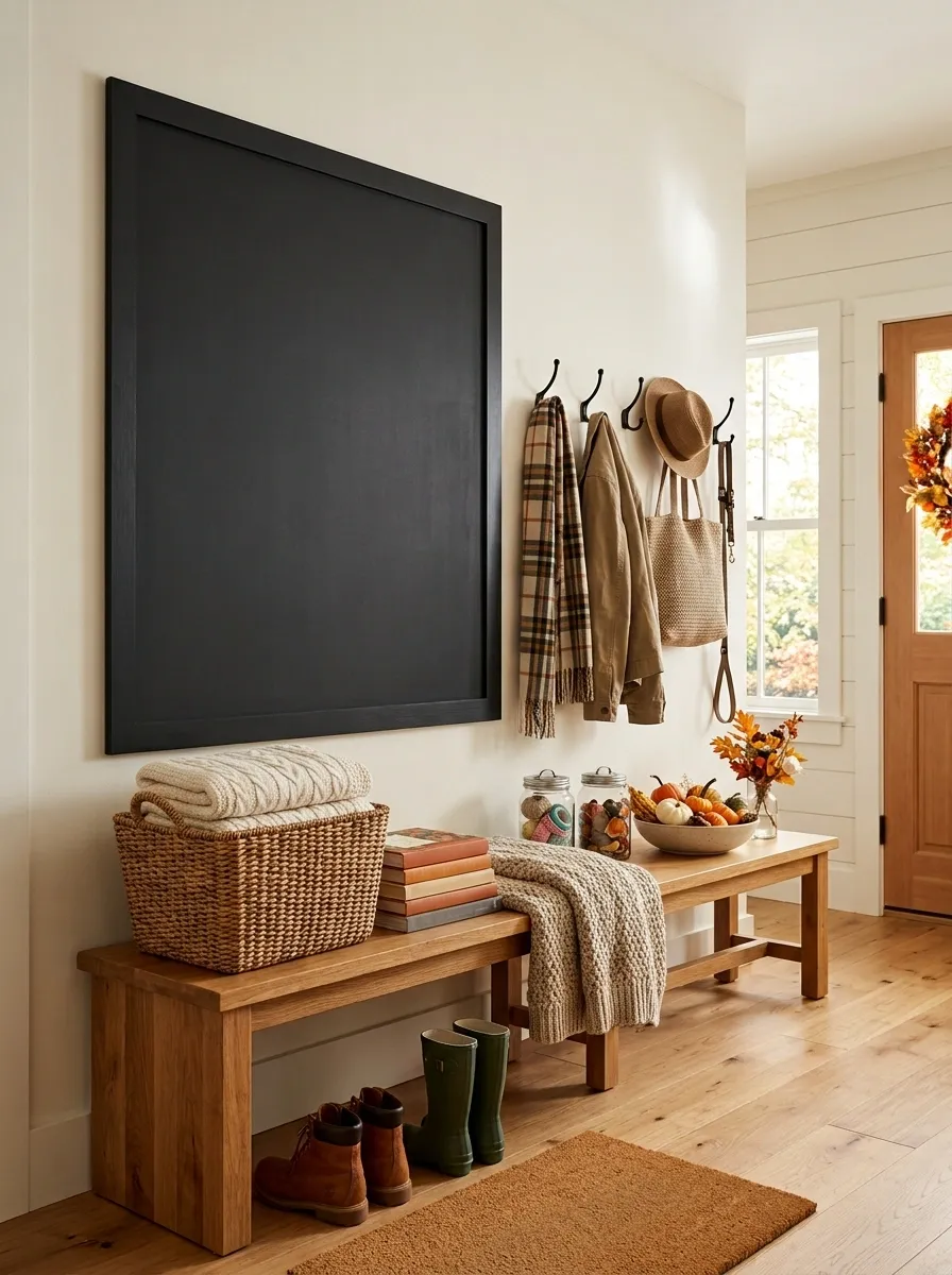 Playful Family Fall Chalkboard Station