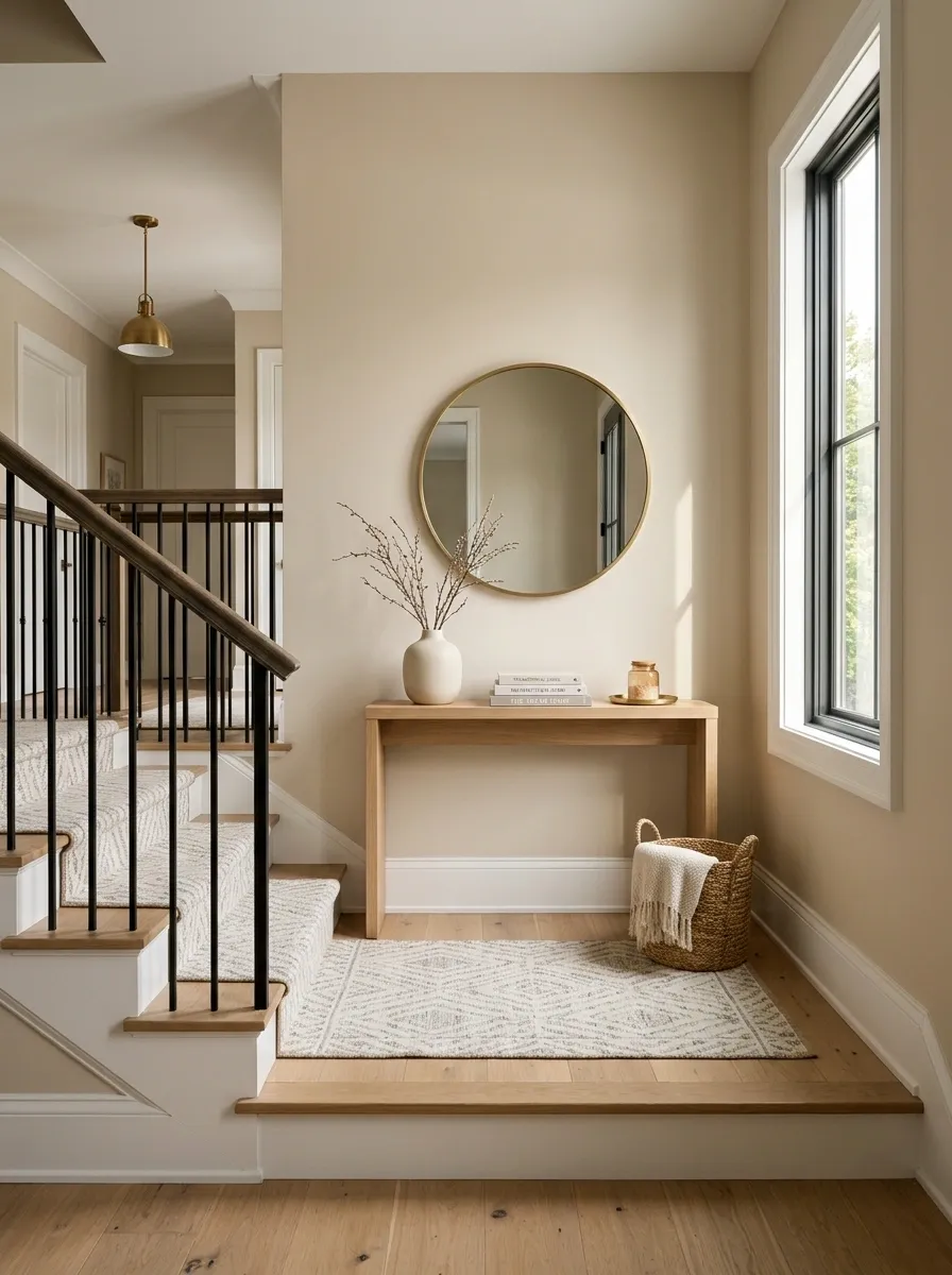 Put a Narrow Console Where the Landing Has Real Walking Room