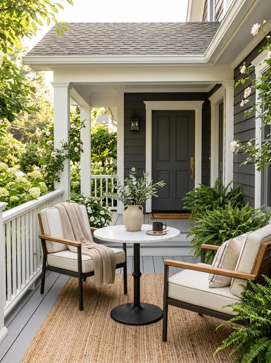 Put a Small Round Table Between Two Chairs
