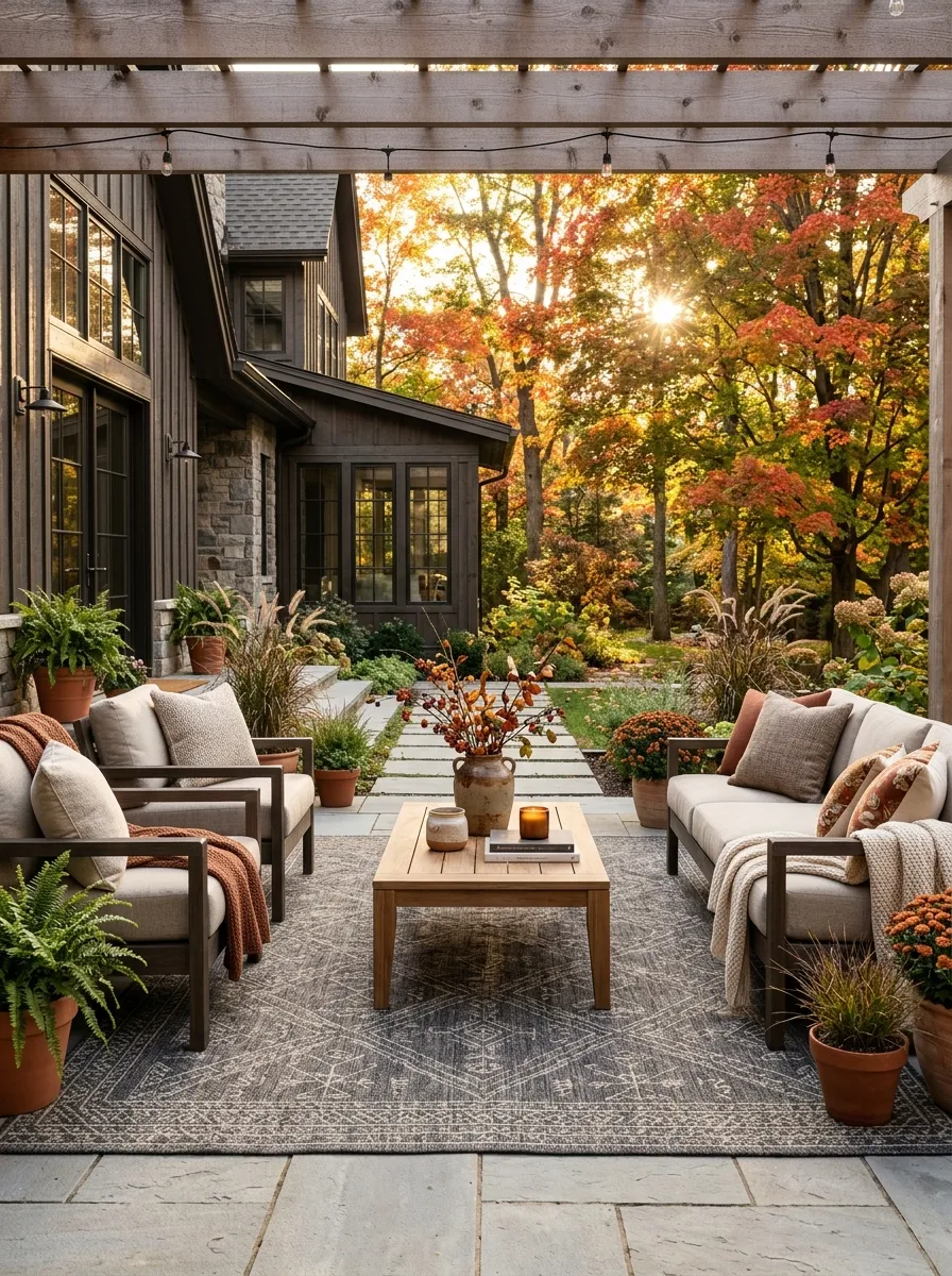 Put an Outdoor Rug Under the Main Seating Group