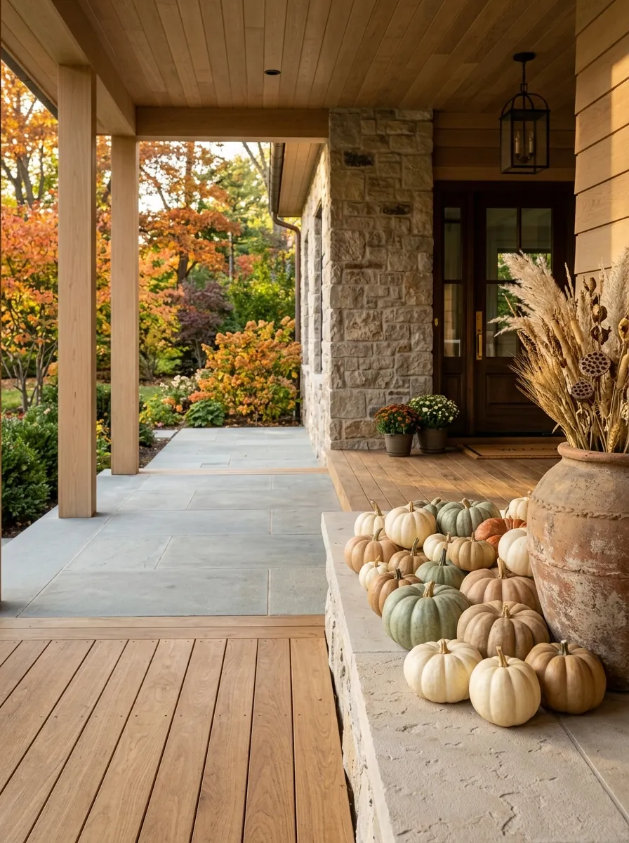 Put Mini Pumpkins Along the Edge Instead of Everywhere