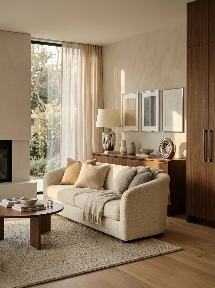 Repeat Chrome in Small Details Instead of Big Furniture Pieces