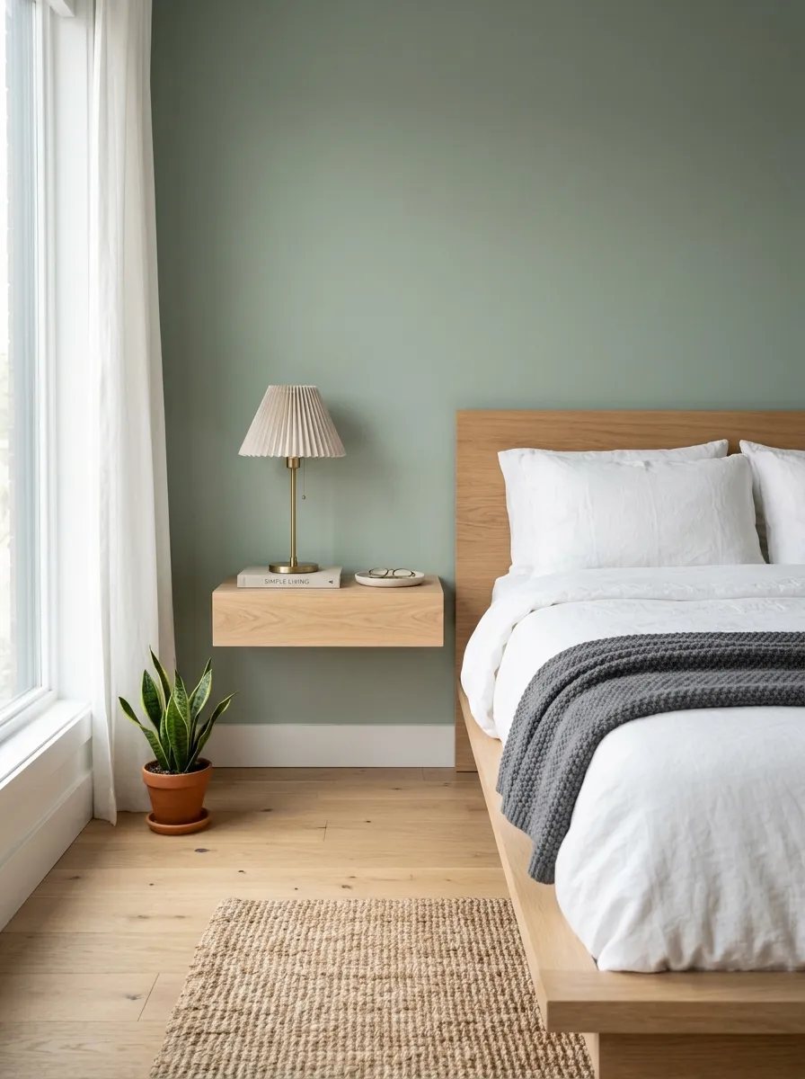 Replace a Bulky Nightstand With a Wall Shelf