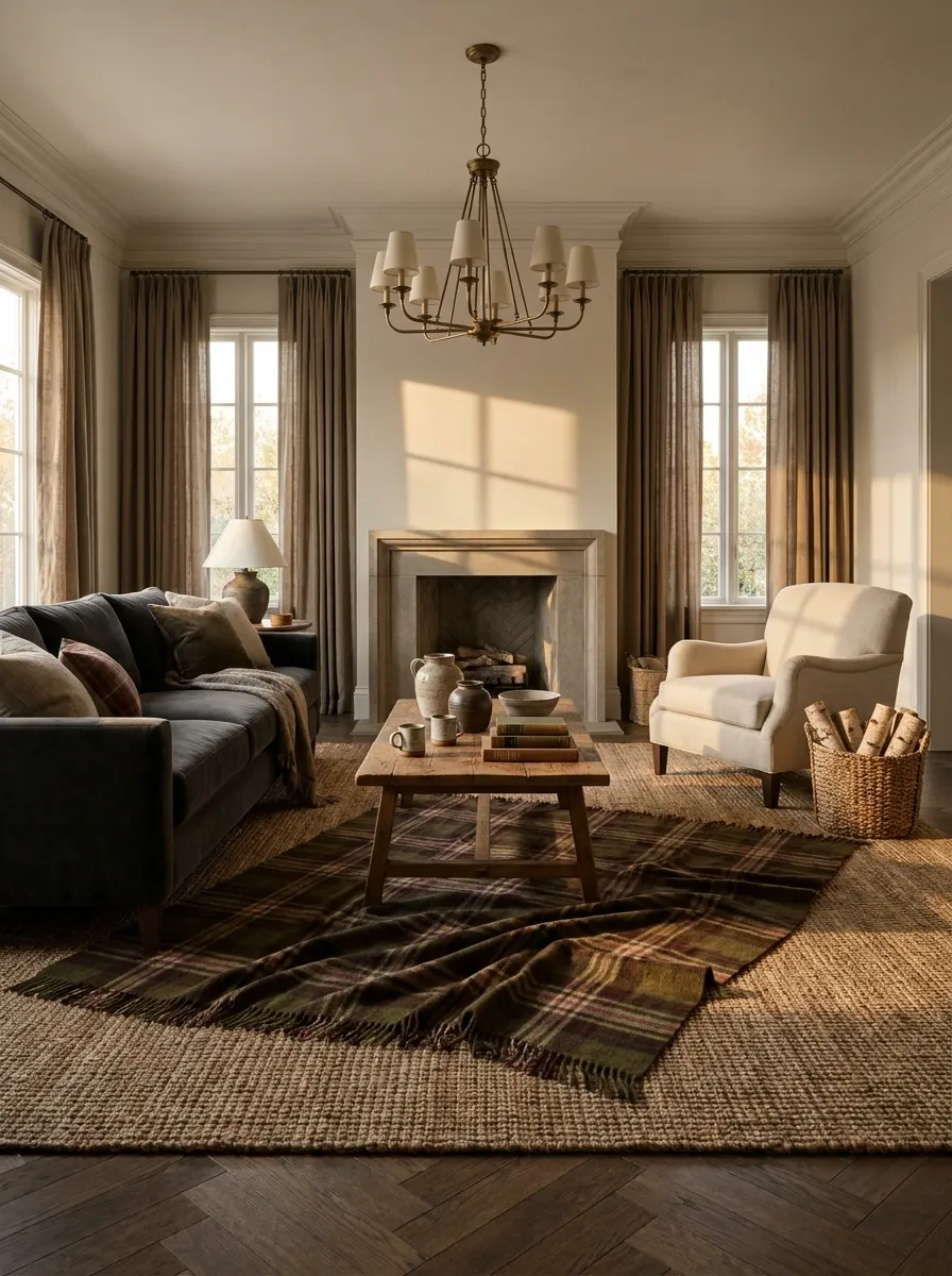 Roll Out a Plaid Wool Rug