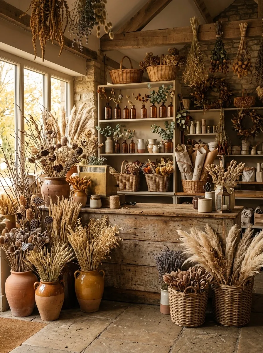 Rustic Florist Interior