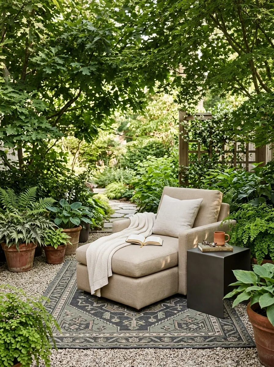 Simple Backyard Reading Retreat