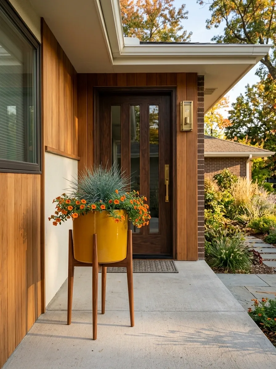 Sleek Mid-Century Glazed Ceramic