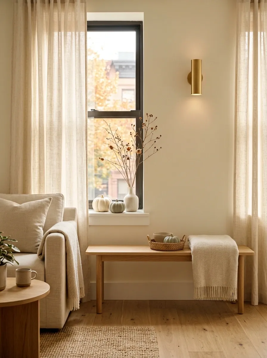 Small Apartment Window With Compact Layered Styling