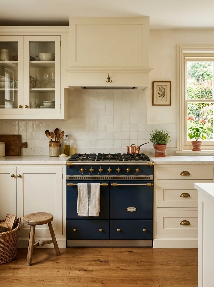 Small Kitchen With a Classic Freestanding Range