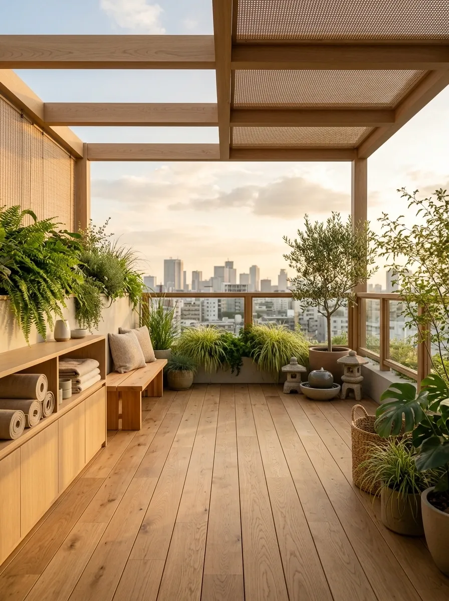 Small Rooftop Yoga and Wellness Retreat