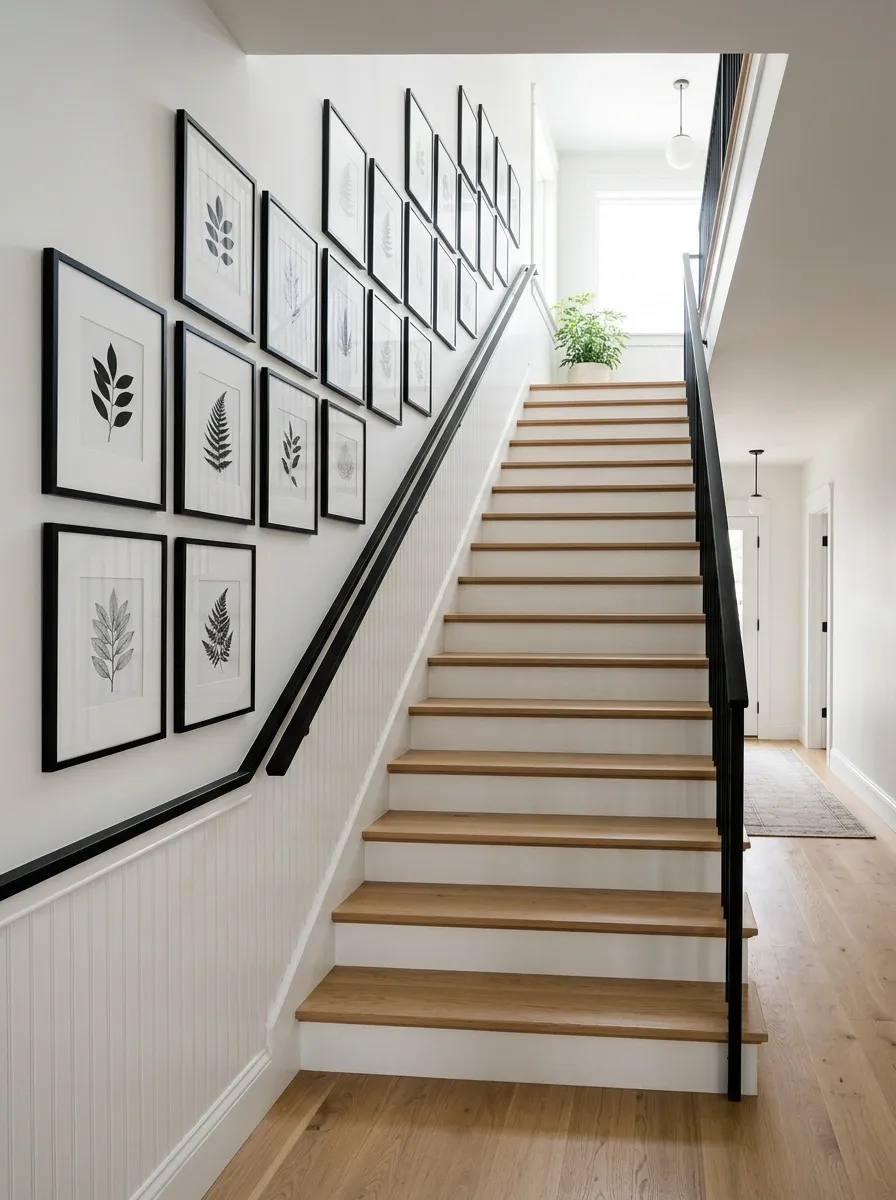 Stack Slim Frames Along the Staircase Angle