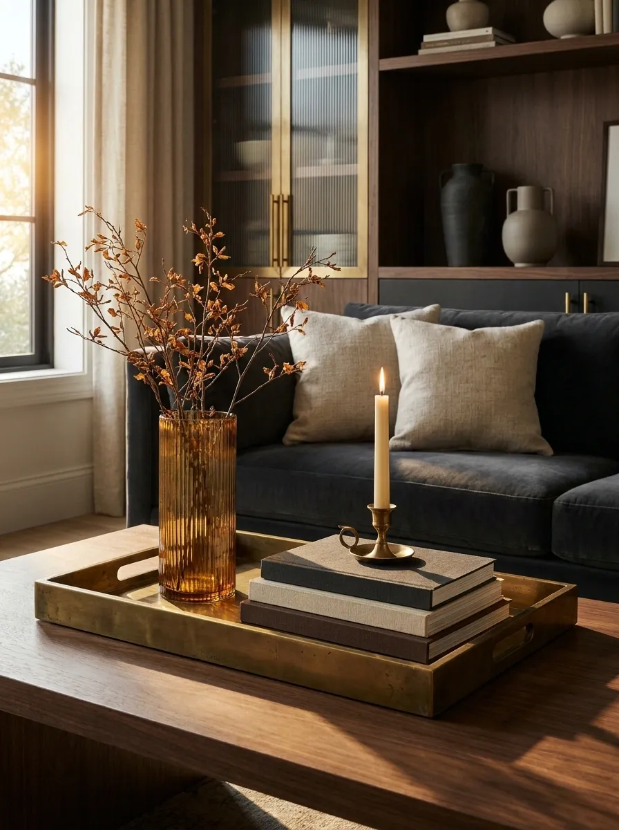 Style a Moody Coffee Table Tray