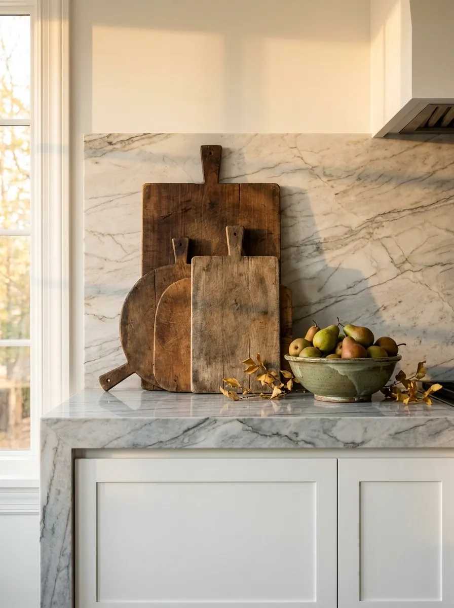 Style the Kitchen Island with Wood Boards
